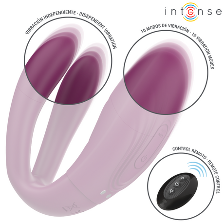 Intense - Sandra Vibrador & Estimulador De Pinzas Con Golpeteo Control Remoto