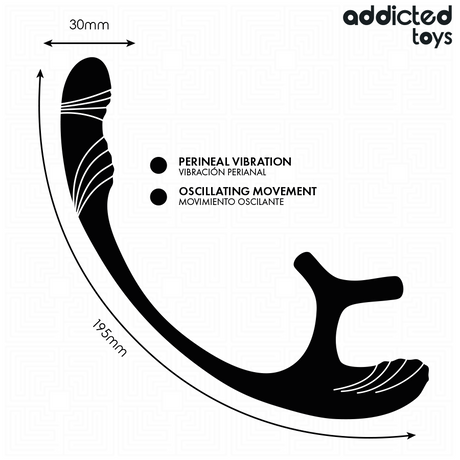 Addicted Toys - Plug Anal Vibración Y Waving 360º Y Estimulador Testículos