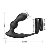 Mr Play - Anillo Para Pene Con Plug Anal Con Vibración Control Remoto