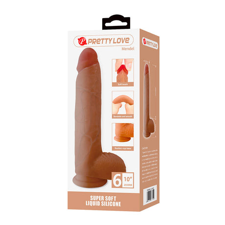 Pretty Love - Mendel Dildo Realístico Con Ventosa 25.5 Cm -ø- 5.6 Cm