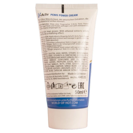 Hot - V-activ Penis Power Crema Para Hombre 50 Ml