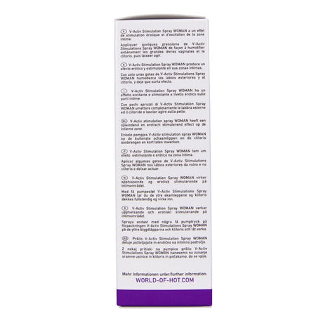 Hot - V-activ Spray Estimulante Para Mujer 50 Ml