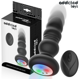 Addicted Toys - Plug Anal Vibrador Thrusting Y Luz Led Control Remoto