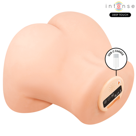 Intense Deep Touch - Ginger Masturbador Vagina Con Efecto Succión, Calor, Vibración Y Voz Con Control Remoto 5.3 Kg