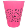 Diablo Picante - Vaso Fuscia 500 Ml Con Penes Negros