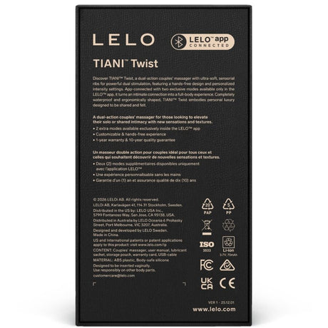 Lelo - Tiani Twist Vibrador Para Parejas Celeste