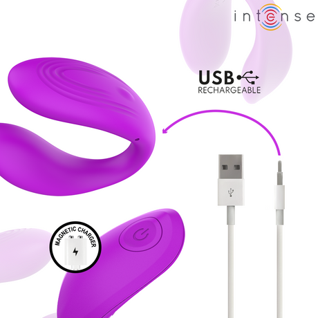 Intense - Nora Estimulador De Pinza Con Vibración Morado