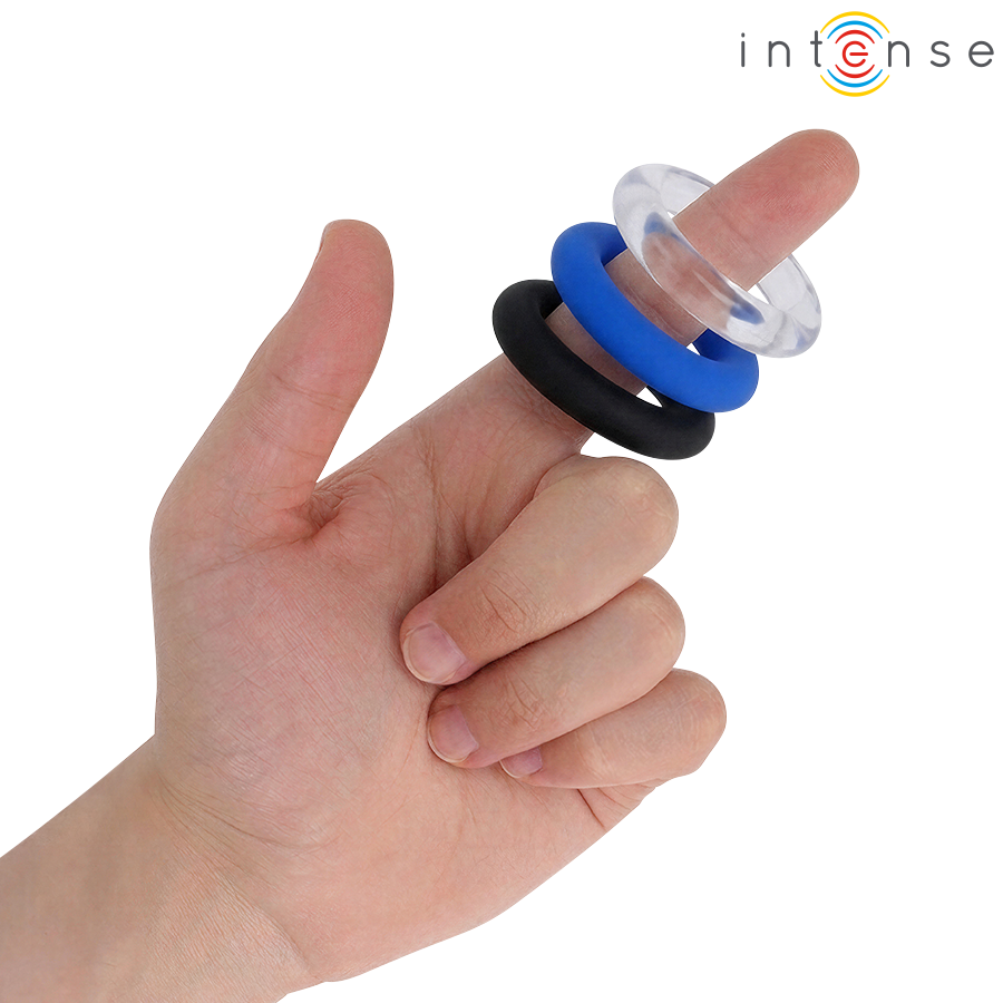 Intense - Wick Set De 3 Anillos Varios Colores