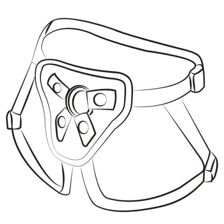 Romp - Piccolo Arnés + Dildo Silicona Con Ventosa Tricolor 14 Cm