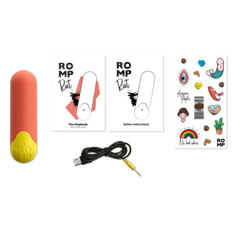 Romp - Riot Bala Vibradora Multifunción Naranja + Amarilla