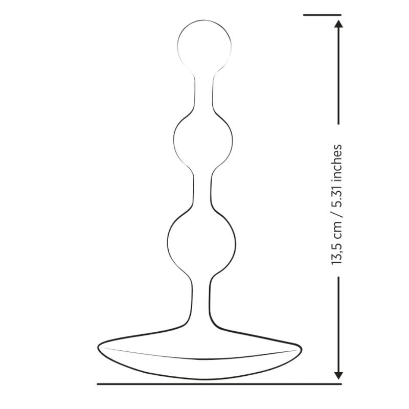 Romp - Amp Purple Bolas Anales Flexibles De Silicona 12,5 Cm Morado