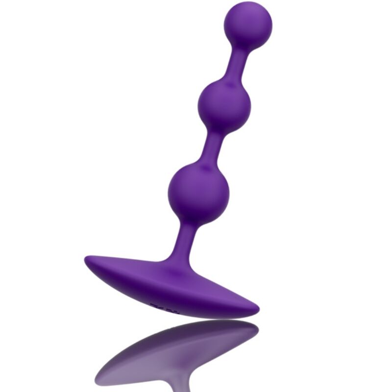 Romp - Amp Purple Bolas Anales Flexibles De Silicona 12,5 Cm Morado