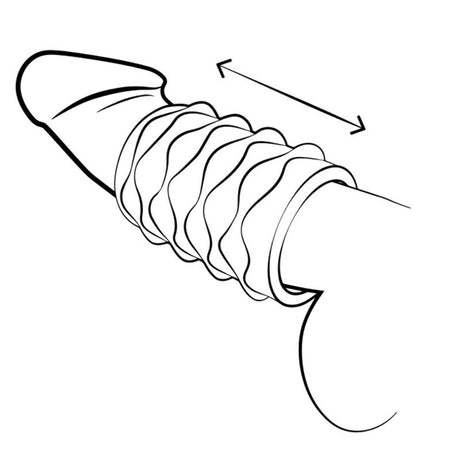 Romp - Mosh Masturbador Masculino Transparente Con Funda Reversble De 6 Cm