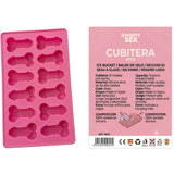 Diablo Picante - Cubitera 12 Penes Silicona Dura Para Colgar Rosa