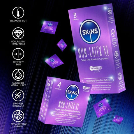 Skins - Preservativos Sin Latex Xl Pack 8