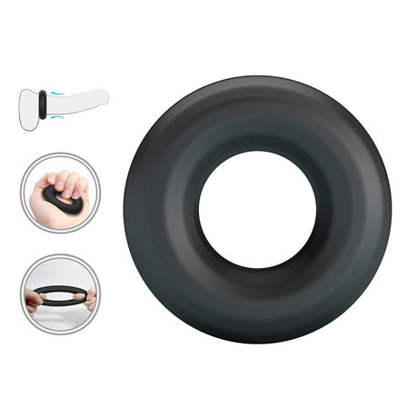Crazy Bull - Urban Anillo Para Pene Silicona Super Soft Negro