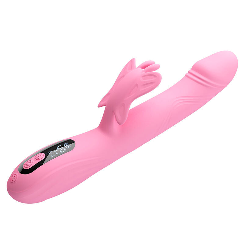 Pretty Love - Bella Vibrador Rabbit Con Estimulación Mariposa Y Led Rosa