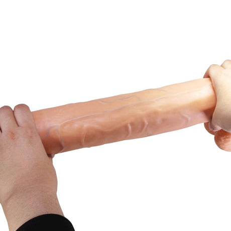 Pretty Love - Rael Dildo Realístico Flexible Con Ventosa 40 Cm -ø- 6 Cm Marrón