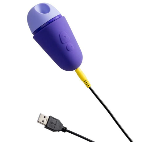 Romp - Free X Estimulador De Clítoris Con Tapa 10 Niveles Recargable Morado