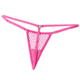 Chilirose - Cr 4856 Micro Tanga Rejilla Rosa Neón S/m