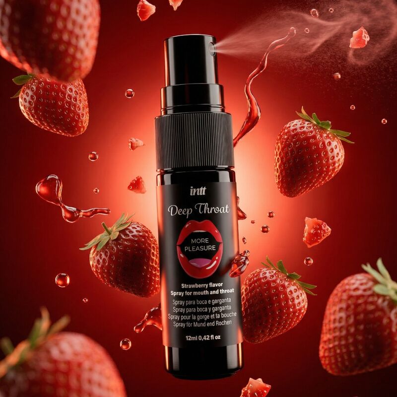 Intt - Deep Throat More Pleasure Spray Oral Sabor Fresa