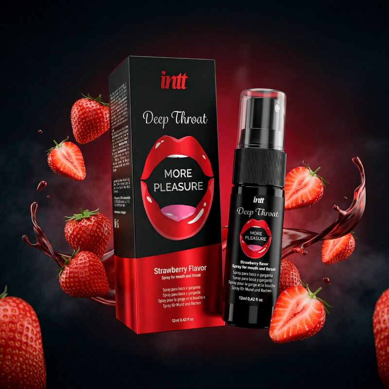 Intt - Deep Throat More Pleasure Spray Oral Sabor Fresa