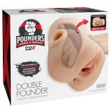 Pdx Plus - Masturbador Doble Vibrador Double Pounder Squeeze Light 20.5 Cm