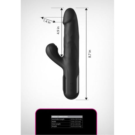 Fetish Fantasy Series - Vibrador Rabbit Sonix Silicone Thruster Negro