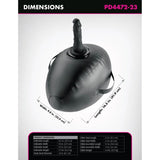 Fetish Fantasy Series - Hinchable Body Dock Con Dildo Negra 41.9 Cm