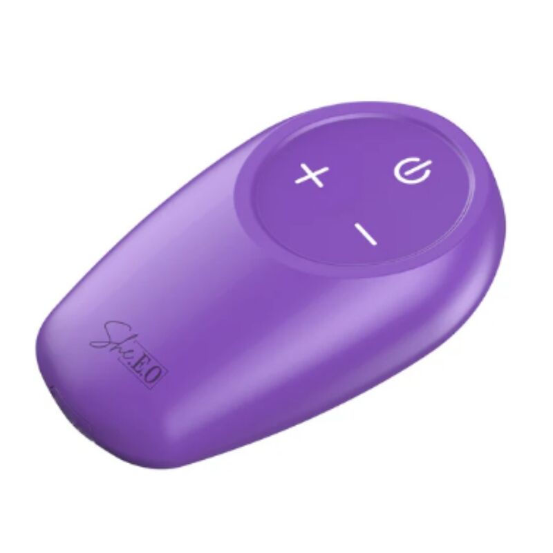 She.E.O - Estimulador Anal Vibrador Rotativo Con Control Remoto Morado