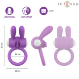 Intense - Hopps Anillo Para Pene Vibrador Con Estimulación Clitoriana Morado