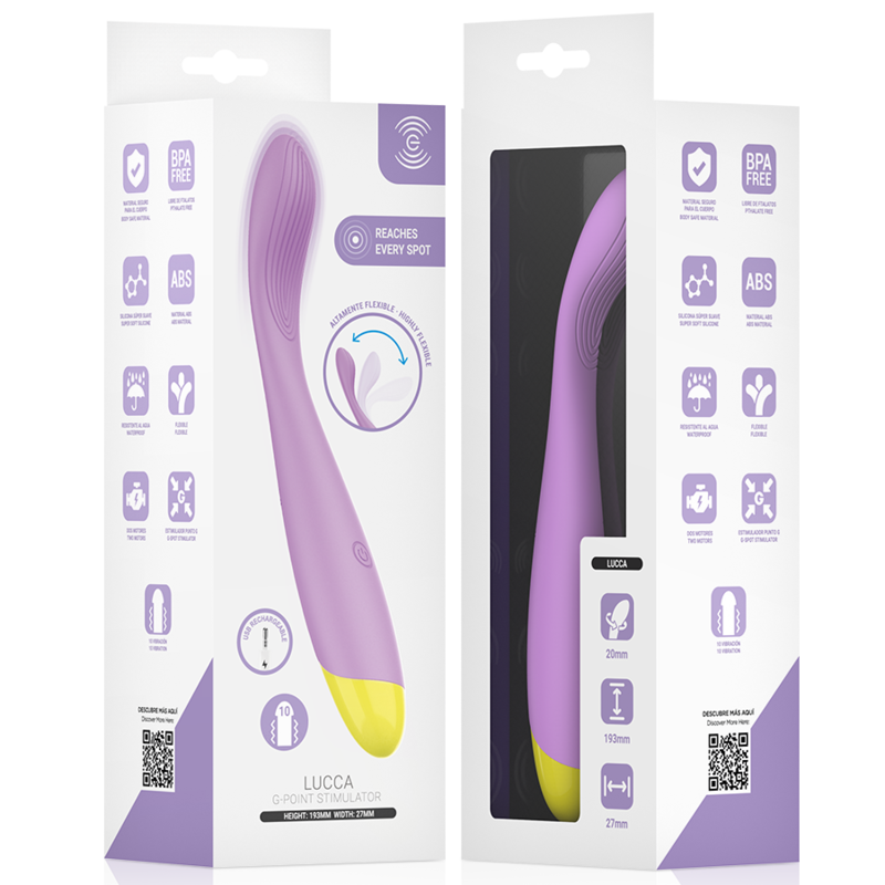 Intense - Lucca G-point Estimulador Flexible Recargable Usb