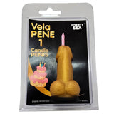 Diablo Picante - Vela Pene En Forma De Número 1 Color Dorado