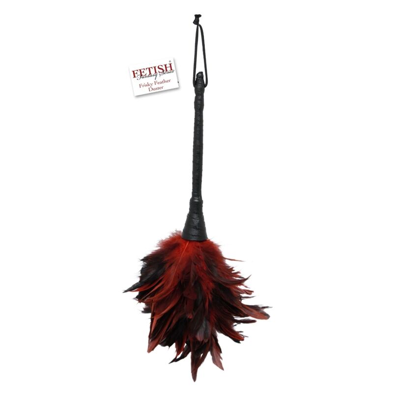 Fetish Fantasy Series - Plumero Frisky Negro Y Rojo