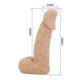 Pretty Love - Zane Arnés Con Dildo Flexible 17 Cm Ø 4,3 Cm Color Natural