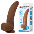 Pretty Love - Ulric Dildo Realístico Flexible 26 Cm Ø 5,5 Cm Tpe Marrón