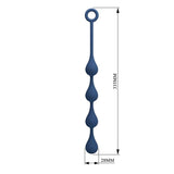 Mr Play - Bolas Anales Silicona Azul Talla M 33 Cm