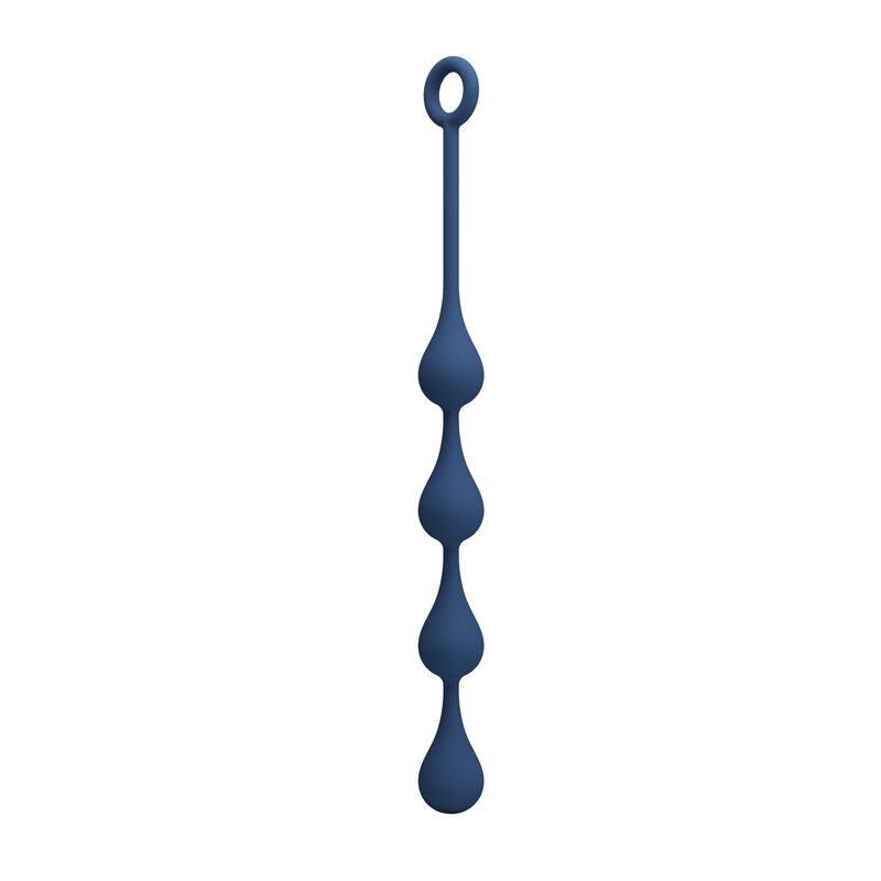 Mr Play - Bolas Anales Silicona Azul Talla M 33 Cm