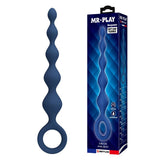 Mr Play - Bolas Anales Y Plug Anal Silicona Azul 20,4 Cm