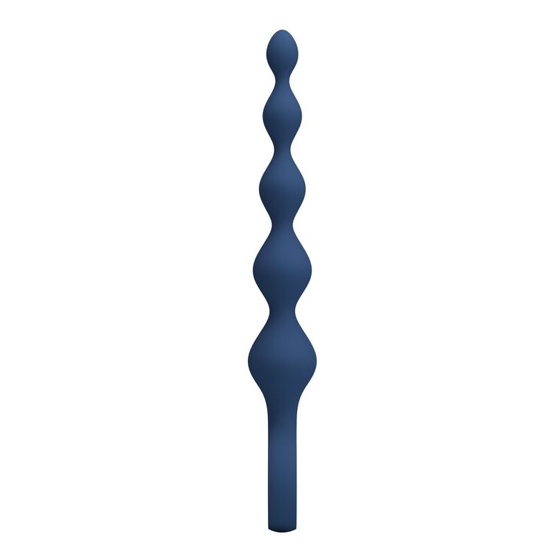 Mr Play - Bolas Anales Y Plug Anal Silicona Azul 20,4 Cm
