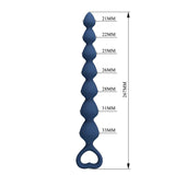 Mr Play - Bolas Anales Y Plug Anal Silicona Azul 26,7 Cm