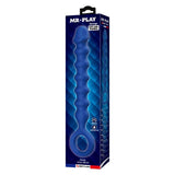 Mr Play - Bolas Anales Y Plug Anal Silicona Azul -Ø- 3,4 Cm - 28,5 Cm