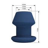Mr Play - Jack Plug Anal Hueco Silicona Azul Talla S