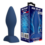 Mr Play - Plug Anal Cónico Silicona Azul M