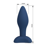 Mr Play - Plug Anal Cónico Silicona Azul S