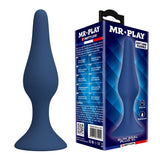 Mr Play - Plug Anal Cónico Silicona Azul Xl