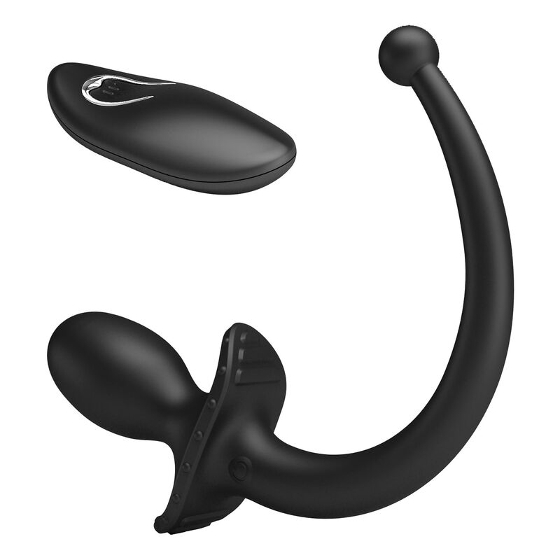 Mr Play - Vibrador Anal Y Perineal Con Control Remoto Inalámbrico Negro