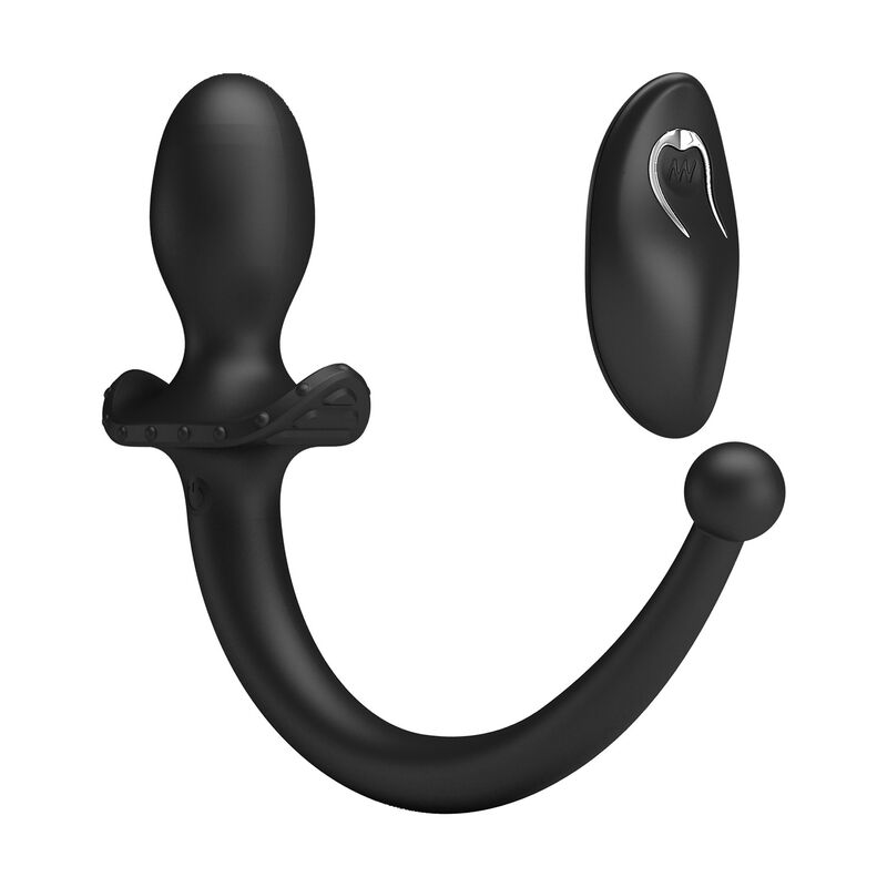 Mr Play - Vibrador Anal Y Perineal Con Control Remoto Inalámbrico Negro