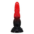 Power Monsters - Fire Dragon Dildo Fantasía Con Ventosa 24,5 Cm Ø 5,8 Cm Rojo Y Negro