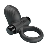Pretty Love - Anillo Vibrador Para Pene Adrien 10 Funciones Negro